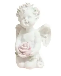 エンジェル薔薇置物