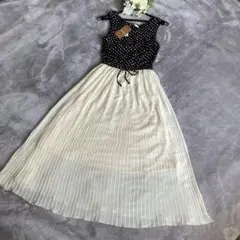 【タグ付　未使用】dazzlin ダズリン　ノースリーブ　ドット　ワンピース