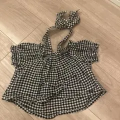petit main オフショルダーシャツ 80