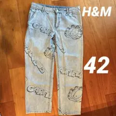 H&M デニム パンツ　ガーフィールド