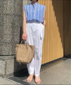☆美品☆【パピヨネ】【ガリャルダ】軽量 本革 トートバッグ♪
