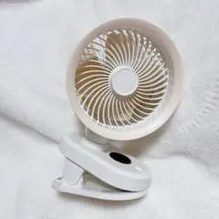 ✅サーキュレーター 卓上 壁掛け 吊り下げ クリップ式 ホワイト 4WAY
