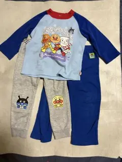 アンパンマン 100cm パジャマ 長ズボン付き 洗い替え 保育園にも