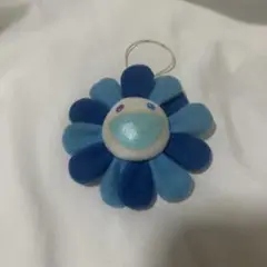 村上隆 フラワーキーホルダー ブルー kaikai kiki