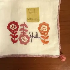 Sybilla 花柄刺繍 ハンカチ
