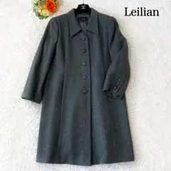 レリアン modabiellaイタリア製 ロングコート ブルーグリーン XL