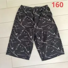 ハーフパンツ 男の子 ブラック 黒 柄 オシャレ