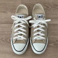 CONVERSE コンバース オールスター　ローカット 23.5 ベージュ箱付き