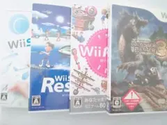 wii　4本セット　まとめ売り　モンハン　スポーツ　リゾート　パーティ