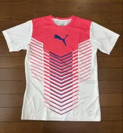 PUMA Ｔシャツ　S ホワイト/ピンク