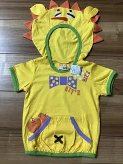 【新品ですが汚れあり】 BIT‘z フード付きＴシャツ 95