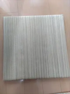 クリーム色 ストライプ 置き畳 約90cm x 90cm４枚１セット