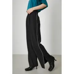 AZUL BY MOUSSY リラックスサイドラインパンツ S ブラック