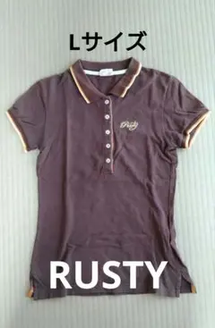 【used】RUSTY レディース半袖ポロシャツ Lサイズ