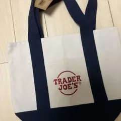 トレーダージョーズ　ネイビーミニトートバックTRADER JOE'S MINI