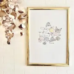 サンリオ　イラスト　絵画