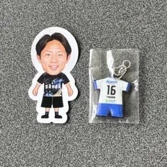【匿名配送】ガンバ大阪 No.16 鈴木徳真 ガチャ ラバキー AWAY、シール