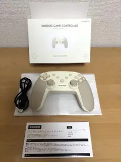 3コインズ　ワイヤレスゲームコントローラー　ベージュ