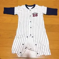 TEAM MOMMY 28 ストライプロンパース 60~70cm