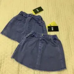 BREEZE デニムスカート ブルー スカート 双子コーデ お揃い