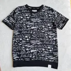 STOOGE&Co. ｜メンズ 厚手Tシャツ M テキストプリント 古着