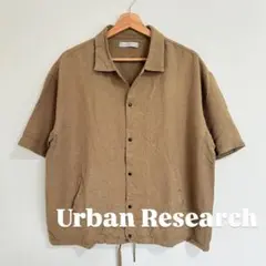 【美品】アーバンリサーチ　アロハシャツ　フルオープン　ベージュ　M 中国製