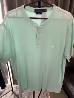 Polo Ralph Lauren ヘンリーネックポロシャツ M ミントグリーン