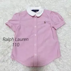 美品◇Ralph Lauren 半袖ブラウス 4/4T 110/56