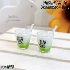ミニチュアドリンク 2個セット フェイクスイーツ 275