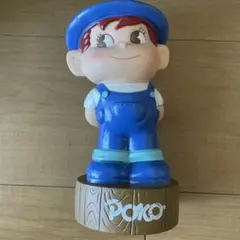 非売品 希少 レア 当時物 不二家 ポコちゃん お立ち台 １７ｃｍフィギュア