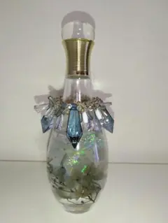 超美品【ハーバリウムフラワー置物 クリスタル便飾り付き】