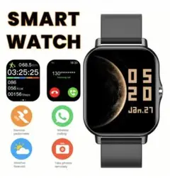 【2024年新型】スマートウォッチ　ワイヤレス通話　　ゴールド