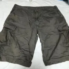 カーゴショートパンツ カーキ色 (L)