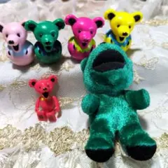 グレートフルデッドベア起き上がりこぼしと人形6点✨