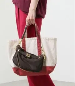 美品 シータパランティカ キャンバストートバッグM