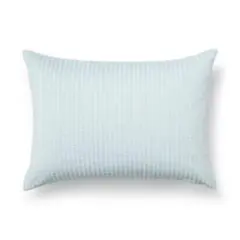 無印良品　枕カバー　50×70cm用　水色　サッカー織