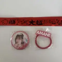 FRUITS ZIPPER 月足天音　ガチャガチャ　ヘアゴム　缶バッジ　銀テ