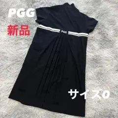 新品　PGG パーリーゲイツ　ワンピース　ハーフジップ　ネイビー　サイズ0