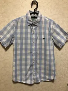 【最終値下げ】LACOSTE 半袖チェックシャツ L
