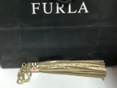 未使用美品フルラFURLA ゴールド タッセルチャーム本物