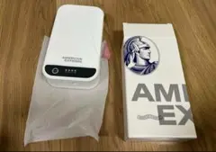 アメックスAMEXプラチナ　ノベルティ　除菌ボックス　スマホ・Airpods除菌