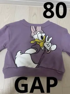 GAP ディズニー　80 トレーナー　長袖　デイジー　紫