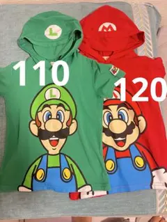 マリオ　ルイージ　Tシャツ　兄弟おさ揃いTシャツ