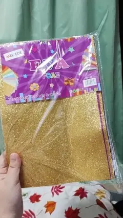 EVAフォーム ゴールドとホワイトペーパーセット