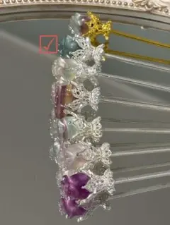 天然石 フローライトかんざし 1本の値段です