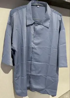 半袖シャツ　2XL 薄手　ブルー　青