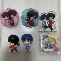 らんま½ 早乙女乱馬 天道あかね ならぶんです キーホルダー バッジ