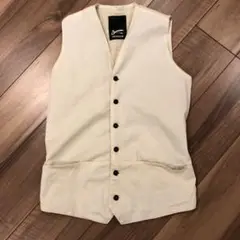 DENHAM ベスト オフホワイト