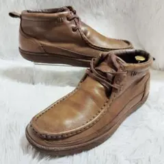 美良品！ロックポート ROCKPORT 本革 26.5 茶 ワラビー チロリアン