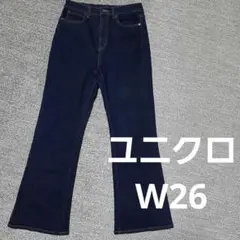UNIQLO　ユニクロ　スリムフレアジーンズW26　450618